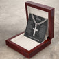 To My MAN | Artisan Cross Necklace | I Love you, Forever & Always