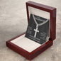 To My Husband | Artisan Cross Necklace | I LOVE YOU, FOREVER AND ALWAYS