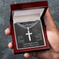 To My Husband | Artisan Cross Necklace | I LOVE YOU, FOREVER AND ALWAYS