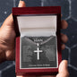 To My MAN | Artisan Cross Necklace | I Love you, Forever & Always