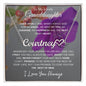 To My Lovely Granddaughter | My Angel... Violet | Personalized Name with Heart Necklace