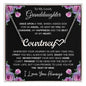To My Lovely Granddaughter | My Angel... Pink Roses | Personalized Name with Heart Necklace