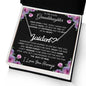 To My Lovely Granddaughter | My Angel... Pink Roses | Personalized Name with Heart Necklace