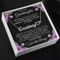 To My Lovely Granddaughter | My Angel... Pink Roses | Personalized Name with Heart Necklace