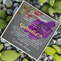 To My Lovely Granddaughter | My Angel... Violet | Personalized Name with Heart Necklace