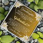 To My Lovely Granddaughter | My Angel... Lilies on Gold | Personalized Name with Heart Necklace