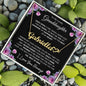 To My Lovely Granddaughter | My Angel... Pink Roses | Personalized Name with Heart Necklace