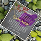 To My Lovely Granddaughter | Someday When... Violet | Personalized Name with Heart Necklace