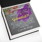To My Lovely Granddaughter | My Angel... Violet | Personalized Name with Heart Necklace