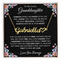 To My Lovely Granddaughter | Someday | Personalized Name with Heart Necklace