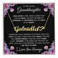 To My Lovely Granddaughter | My Angel... Pink Roses | Personalized Name with Heart Necklace
