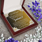 To My Lovely Granddaughter | Someday When... Lilies on Gold | Personalized Name with Heart Necklace