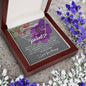 To My Lovely Granddaughter | My Angel... Violet | Personalized Name with Heart Necklace