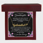 To My Lovely Granddaughter | My Angel... Pink Roses | Personalized Name with Heart Necklace