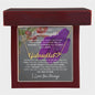 To My Lovely Granddaughter | My Angel... Violet | Personalized Name with Heart Necklace