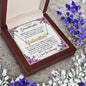 To My Lovely Granddaughter | Someday When... Pink Roses on White | Personalized Name with Heart Necklace