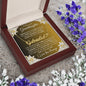 To My Lovely Granddaughter | Someday When... Lilies on Gold | Personalized Name with Heart Necklace