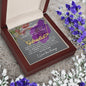 To My Lovely Granddaughter | My Angel... Violet | Personalized Name with Heart Necklace