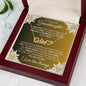 To My Lovely Granddaughter | My Angel... Lilies on Gold | Personalized Name with Heart Necklace