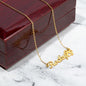 Name Necklace With Paw Print