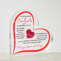 To My Beautiful Soulmate | My Favorite Everything | Acrylic Heart