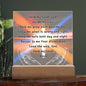 Children's Prayer Night Light | "God, Hold My Hand" | Multi-Color LED Modes