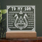 Son | Never Give Up | Acrylic Plaque