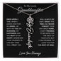 To My Lovely Granddaughter | Beautiful Flower Name Necklace