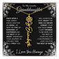 To My Lovely Granddaughter | "Once Upon A Time...The rest of Mine" | Personalized Birth Flower Necklace