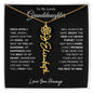 To My Lovely Granddaughter | Beautiful Flower Name Necklace