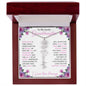 To My Lovely Granddaughter | "Once Upon a Time..." | Personalized Birth Flower Name Necklace wpp