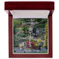 To My Lovely Granddaughter | "Once Upon A Time...Flower Garden | Personalized Birth Flower Necklace
