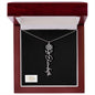 Personalized Flower Name Necklace