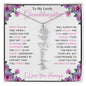 To My Lovely Granddaughter | "Once Upon a Time..." | Personalized Birth Flower Name Necklace wpp