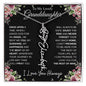 To My Lovely Granddaughter | Once Upon A Time... with Roses | Personalized Birth Flower Necklace
