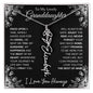 To My Lovely Granddaughter | "Once Upon A Time...The rest of Mine" | Personalized Birth Flower Necklace
