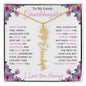 To My Lovely Granddaughter | "Once Upon a Time..." | Personalized Birth Flower Name Necklace wpp