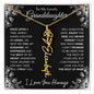 To My Lovely Granddaughter | "Once Upon A Time...The rest of Mine" | Personalized Birth Flower Necklace