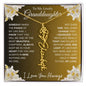 To My Lovely Granddaughter | Someday When...Lily | Personalized Birth Flower Necklace