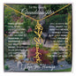 To My Lovely Granddaughter | "Once Upon A Time...Flower Garden | Personalized Birth Flower Necklace