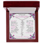 To My Lovely Granddaughter | "Once Upon a Time..." | Personalized Birth Flower Name Necklace wpp