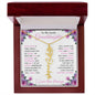 To My Lovely Granddaughter | "Once Upon a Time..." | Personalized Birth Flower Name Necklace wpp