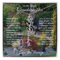 To My Lovely Granddaughter | "Once Upon A Time...Flower Garden | Personalized Birth Flower Necklace