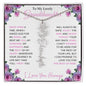 To My Lovely Granddaughter | "Once Upon a Time..." | Personalized Birth Flower Name Necklace wpp