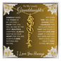 To My Lovely Granddaughter | Someday When...Lily | Personalized Birth Flower Necklace