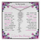 To My Lovely Granddaughter | "Once Upon a Time..." | Personalized Birth Flower Name Necklace wpp