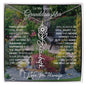 To My Lovely Granddaughter | "Once Upon A Time...Flower Garden | Personalized Birth Flower Necklace