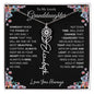 To My Lovely Granddaughter | Someday When... | Personalized Birth Flower Name Necklace