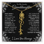 To My Lovely Granddaughter | "Once Upon A Time...The rest of Mine" | Personalized Birth Flower Necklace