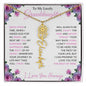 To My Lovely Granddaughter | "Once Upon a Time..." | Personalized Birth Flower Name Necklace wpp